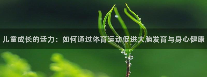  一竞技官网网址是多少：儿童成长的活力：如何通过体育运动促进大